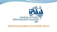 Download Dr Shayne Silcox's presentation - IPAA WA