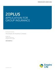 20Plus Application - Empire Life