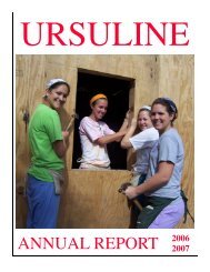 Version 2 Annual Report 2006-2007.pub - Ursuline Academy