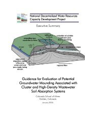 Guidance for Evaluation of Potential Groundwater Mounding ...