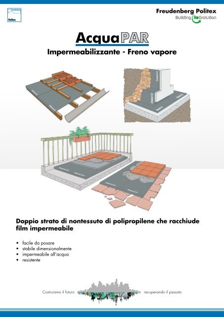 Impermeabilizzante - Freno vapore - Edilportale