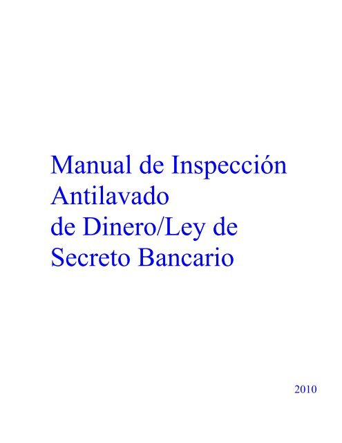 Programa De Cumplimiento Bsa Aml Occ