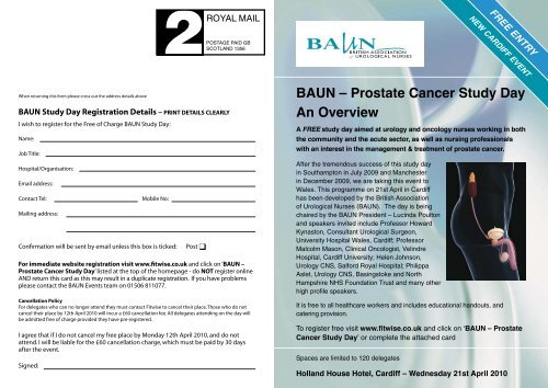 BAUN â€“ Prostate Cancer Study Day An Overview