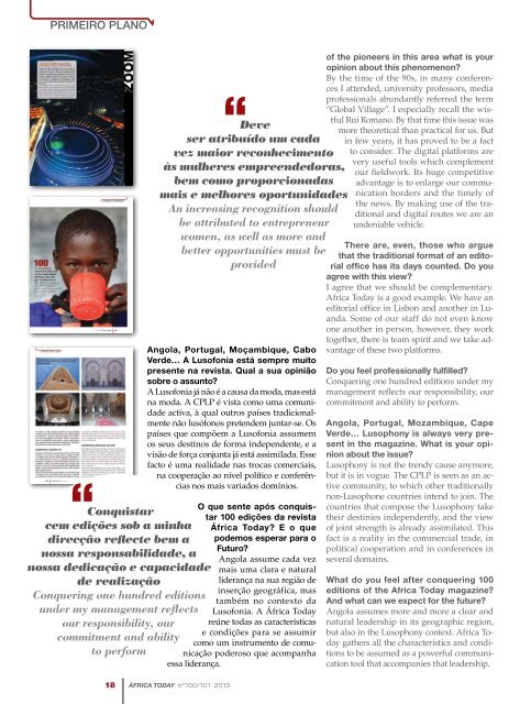 Ler pÃ¡ginas - Revista Africa Today