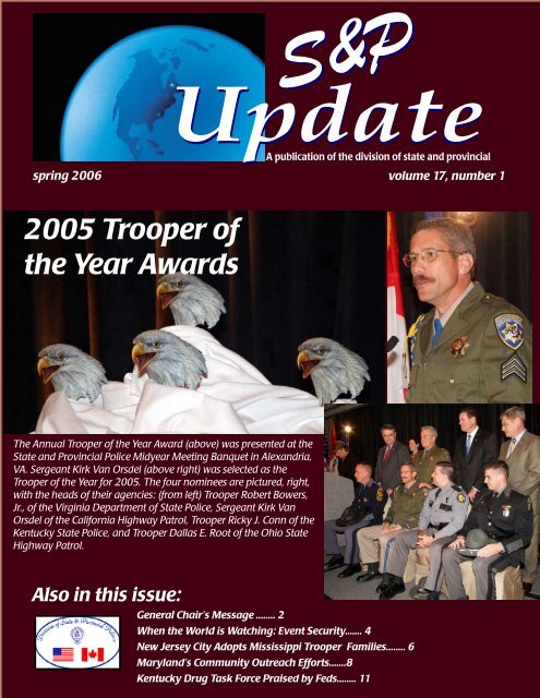 2005 Trooper of the Year Awards - OJP Information Technology ...