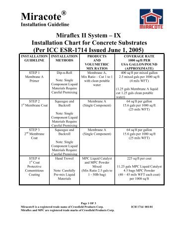 IG Miraflex II System - IX - 4 11 06.pdf - Miracote