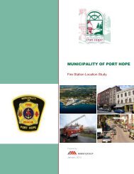 Fire Station Location Study - Port Hope