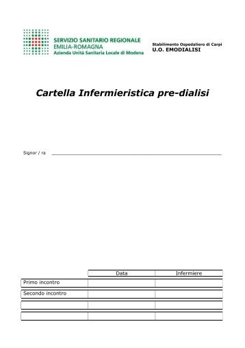 19b - Ambulatorio infermieristico in dialisi all.1 - AUSL - caposala.net