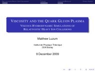 Viscosity and the Quark Gluon Plasma - Viscous Hydrodynamic ...