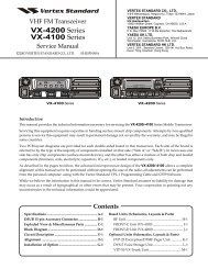 VHF Service Manual - radio communications equipment