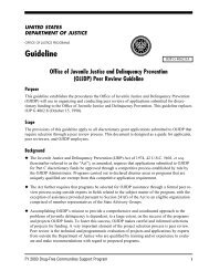 Guideline - Office of Juvenile Justice and Delinquency Prevention