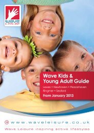 Wave Kids & Young Adult Guide - Wave Leisure