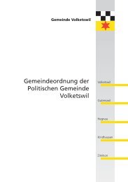 Gemeindeordnung der Politischen Gemeinde Volketswil