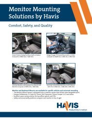 Monitor Mounting Solutions by Havis