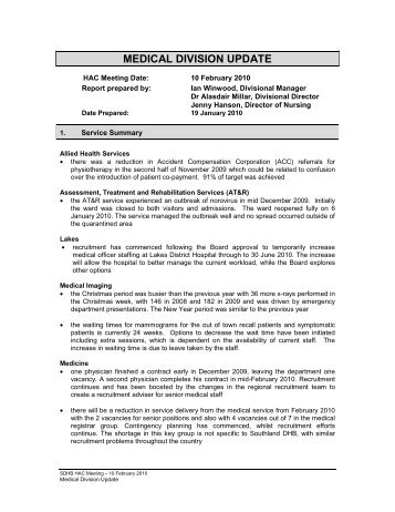 007 Section 4 - appendix 2 - Southern District Health Board
