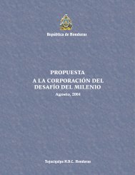 Propuesta de Honduras a MCC 2004 - Cuenta del Milenio - Honduras