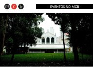EVENTOS NO MCB - Museu da Casa Brasileira