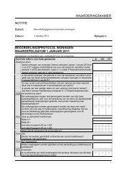 Beoordelingsprotocol taxaties woningen - Waarderingskamer