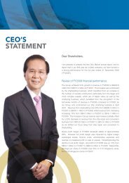 CEO'S STATEMENT - Otto Marine Limited