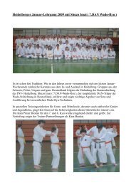 Bericht zum Lehrgang (pdf) - Karate PSV Heidelberg