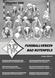Ausgabe Dezember 2008 - FV Bad Rotenfels