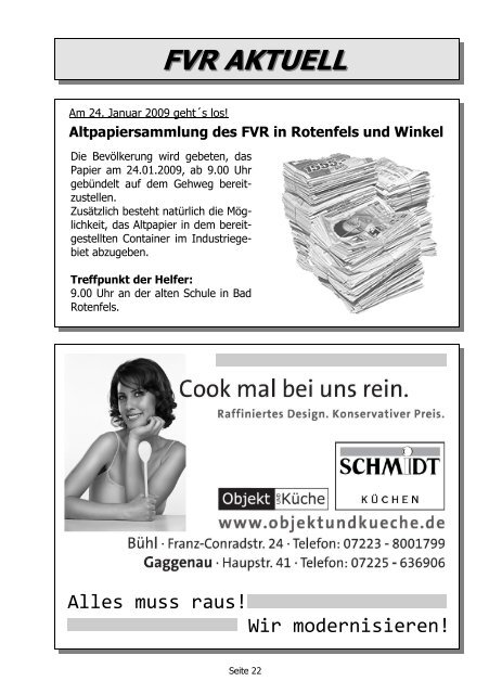 Ausgabe Dezember 2008 - FV Bad Rotenfels