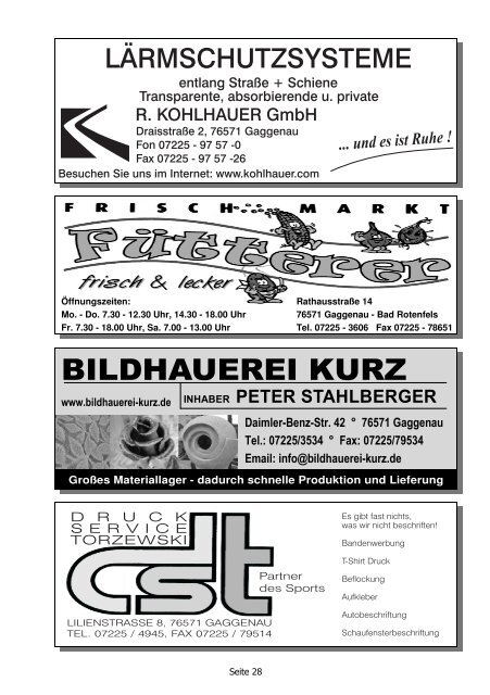 Ausgabe Dezember 2008 - FV Bad Rotenfels