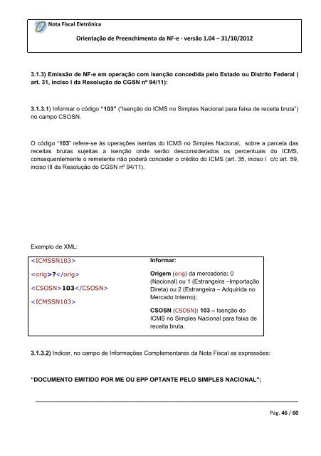 Projeto Nota Fiscal EletrÃ´nica - Secretaria de Estado da receita