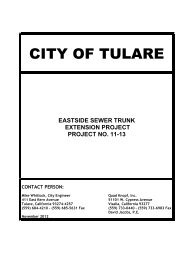 Specifications - City of Tulare