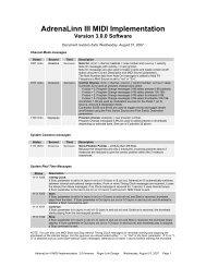 AdrenaLinn III MIDI Implementation - Roger Linn Design