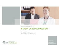 HealtH Care ManageMent - SRH FernHochschule Riedlingen