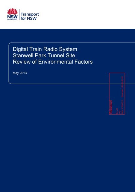 Stanwell Park Tunnel REF - Transport for NSW - NSW Government