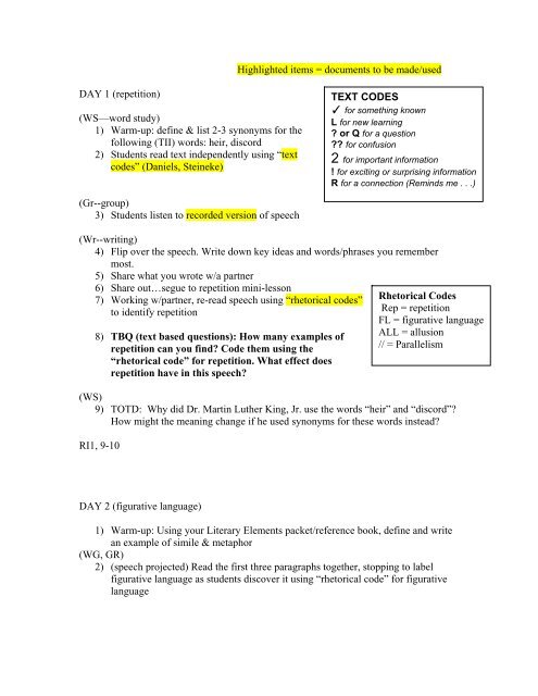 rhetorical analysis on i have a dream speech