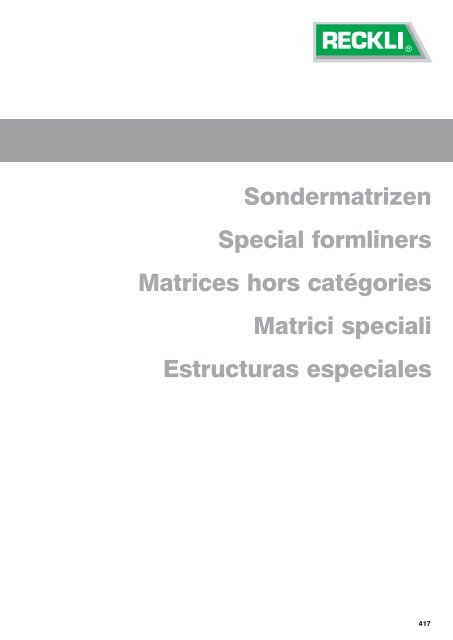 Matrices individuales - US Formliners for Concrete