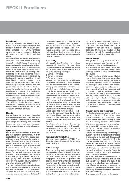 Matrices individuales - US Formliners for Concrete