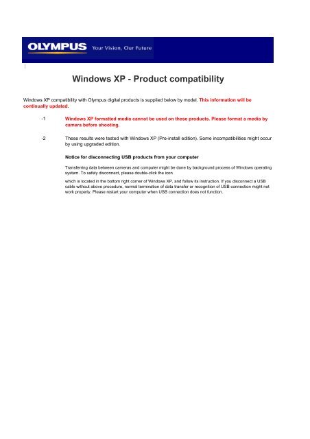 Windows XP - Olympus