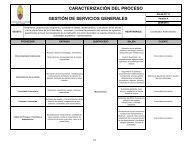 caracterizaciÃ³n del proceso gestiÃ³n de servicios generales