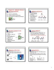 Chapter 15 Aldehydes, Ketones, and Chiral Molecules Aldehydes ...