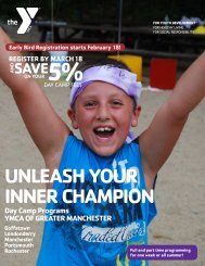 Day Camp Brochure - YMCA of Greater Manchester