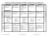 Curriculum Map (ASL 3)