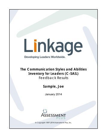 The Communication Styles and Abilities Inventory for ... - Linkage, Inc.