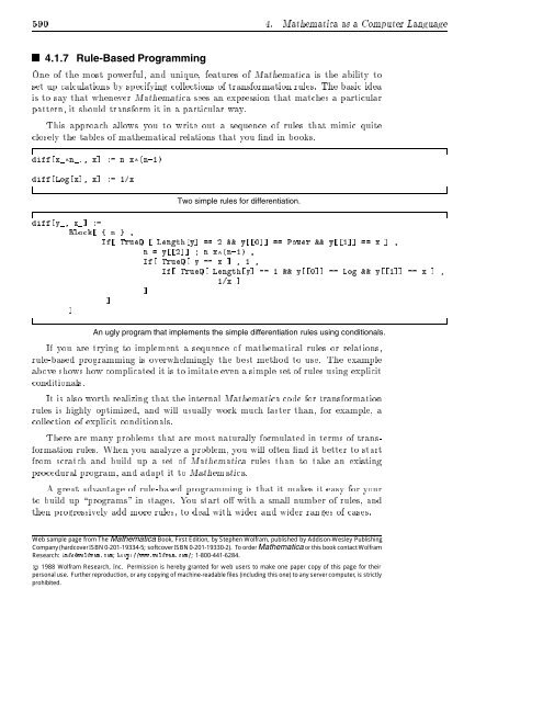 4.1.7 Rule-Based Programming - Wolfram Research