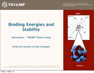 Nuclear Binding and Stability - Triumf