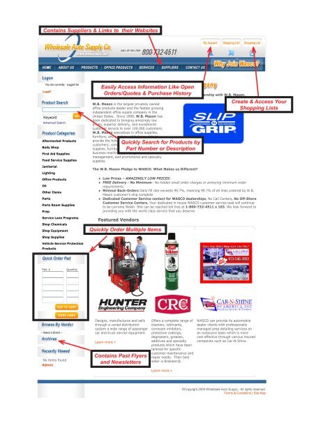 Important Website Tips - Wholesale Auto Supply Company