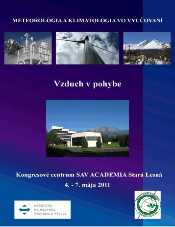 Meteorológia a klimatológia vo vyučovaní II. Vzduch v pohybe