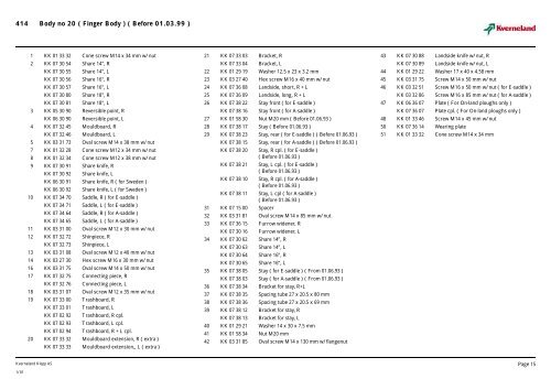 Spare Parts List Model EG Mounted plough - Hjallerup ...