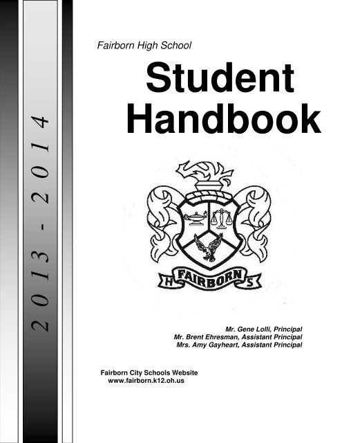 FHS Student Handbook - Fairborn City Schools