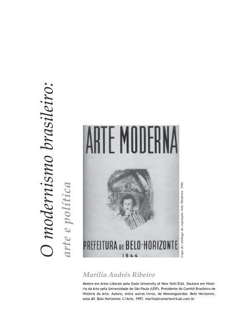 O modernismo brasileiro: arte e polÃ­tica - BIBLIOBELAS