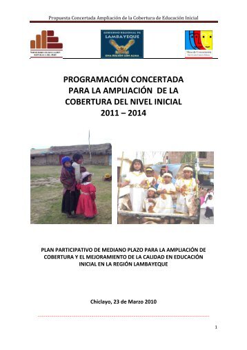 Propuesta Concertada AmpliaciÃ³n de la Cobertura de EducaciÃ³n ...