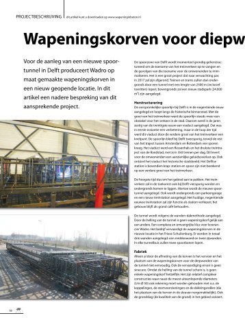 Wapeningskorven voor diepwanden Delft - Wapening in Beton